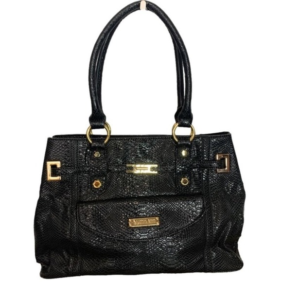 Gianni bini Black Animal Print Shoulder Bag Tote - Picture 1 of 8